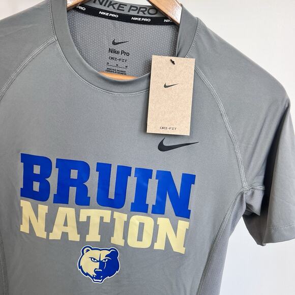 NWT UCLA Bruins Nike PRO Dri-Fit Short Sleeve Crewneck Shirt MenS Medium New - Picture 2 of 7